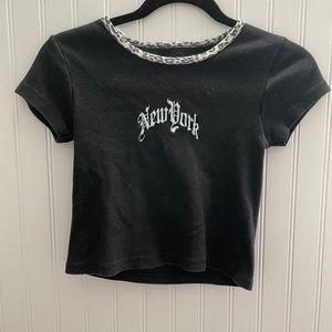 John Galt | New York cheetah print shirt